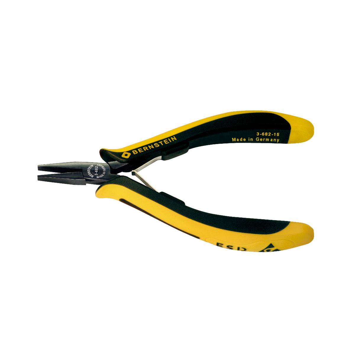 ESD Flachzange EUROline ableitfähig 130 mm glatte Greifflächen