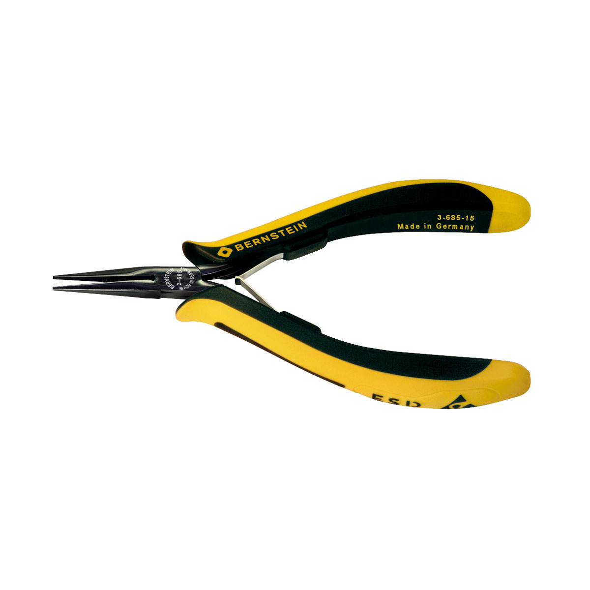 ESD Spitzzange EUROline ableitfähig 140 mm glatte Greifflächen