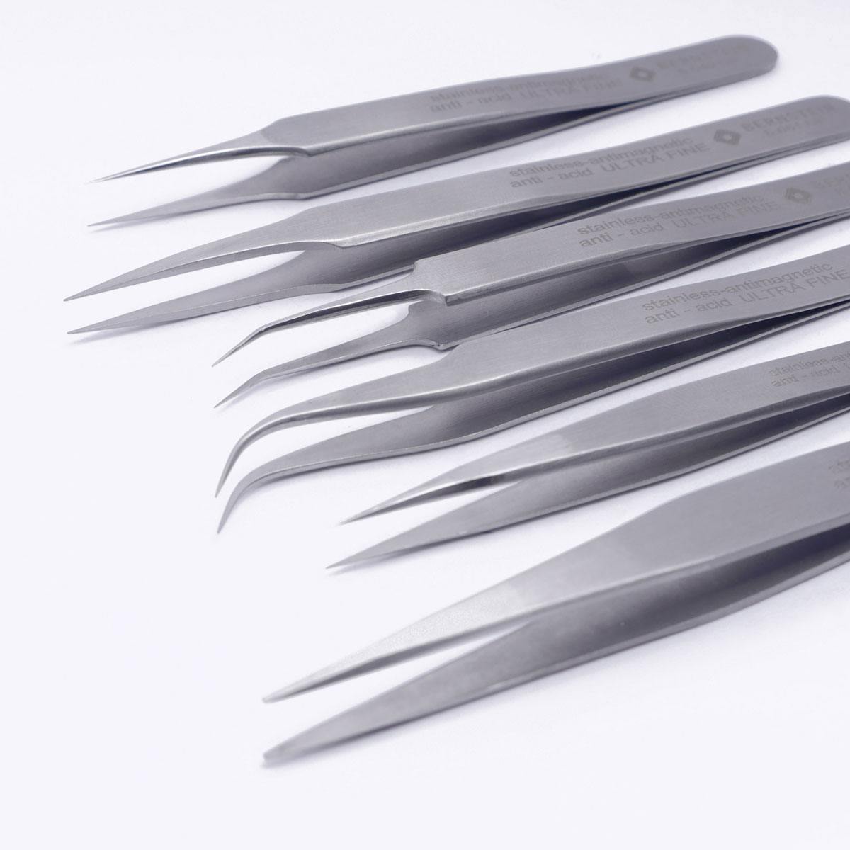 SMD Pinzetten Satz ULTRA FINE 6-tlg.