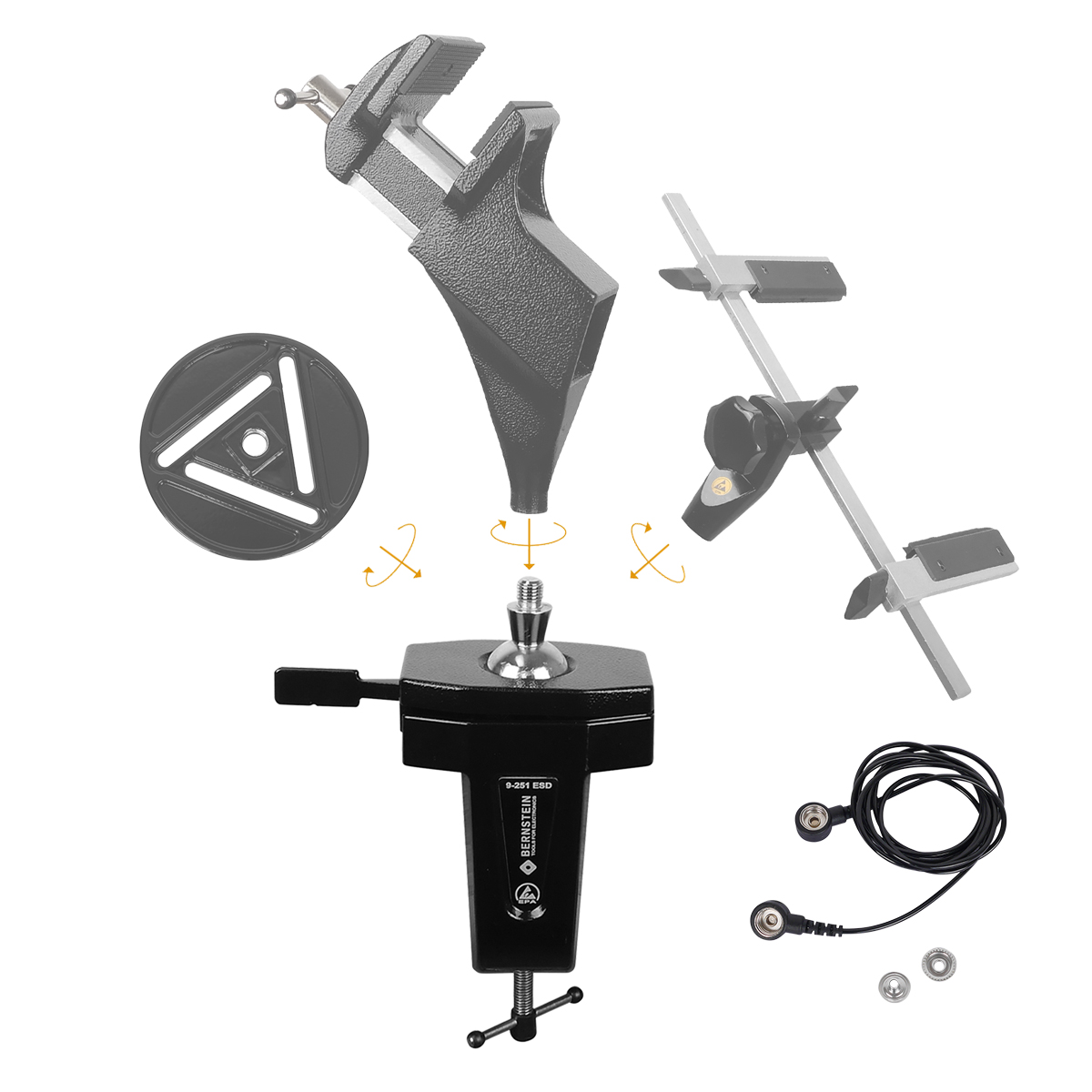 ESD Kugelgelenk-Kombination SPANNFIX VARIO + Kabel