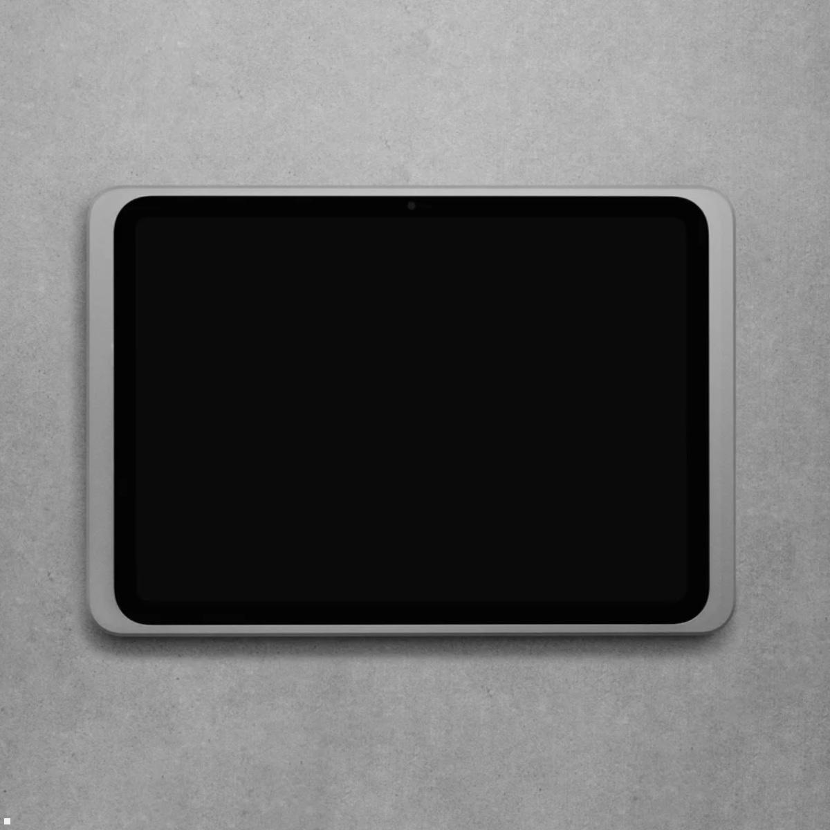 Displine Dame Wall 2.0 Wandhalter für Apple iPad 10.9 (10. Gen.) mit USB-C, silber eloxiert