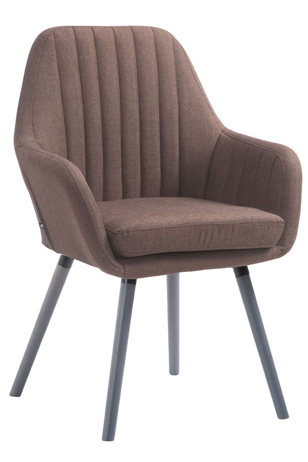 Stuhl Florian Stoff grau