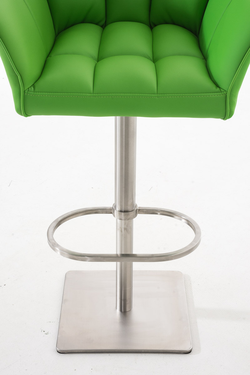 2er Set Barhocker Damaso Kunstleder edelstahl