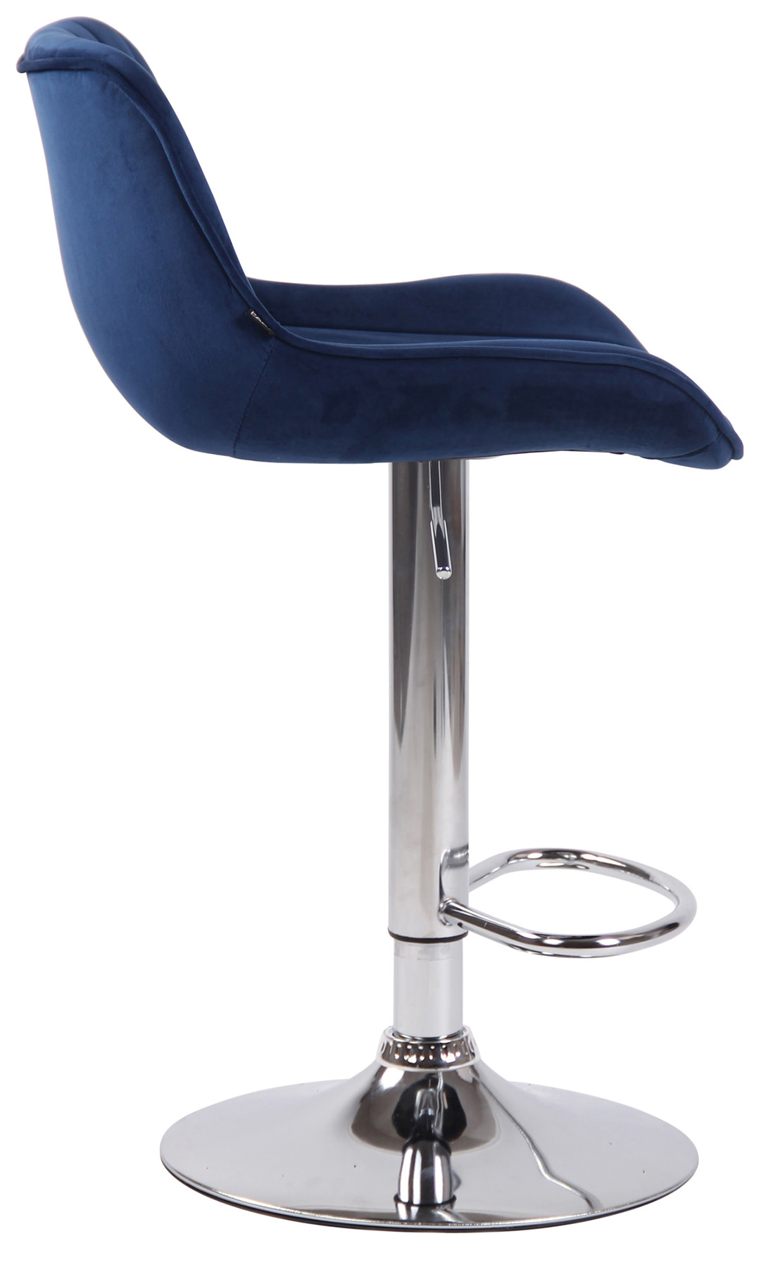 2er Set Barhocker Lentini Samt chrom