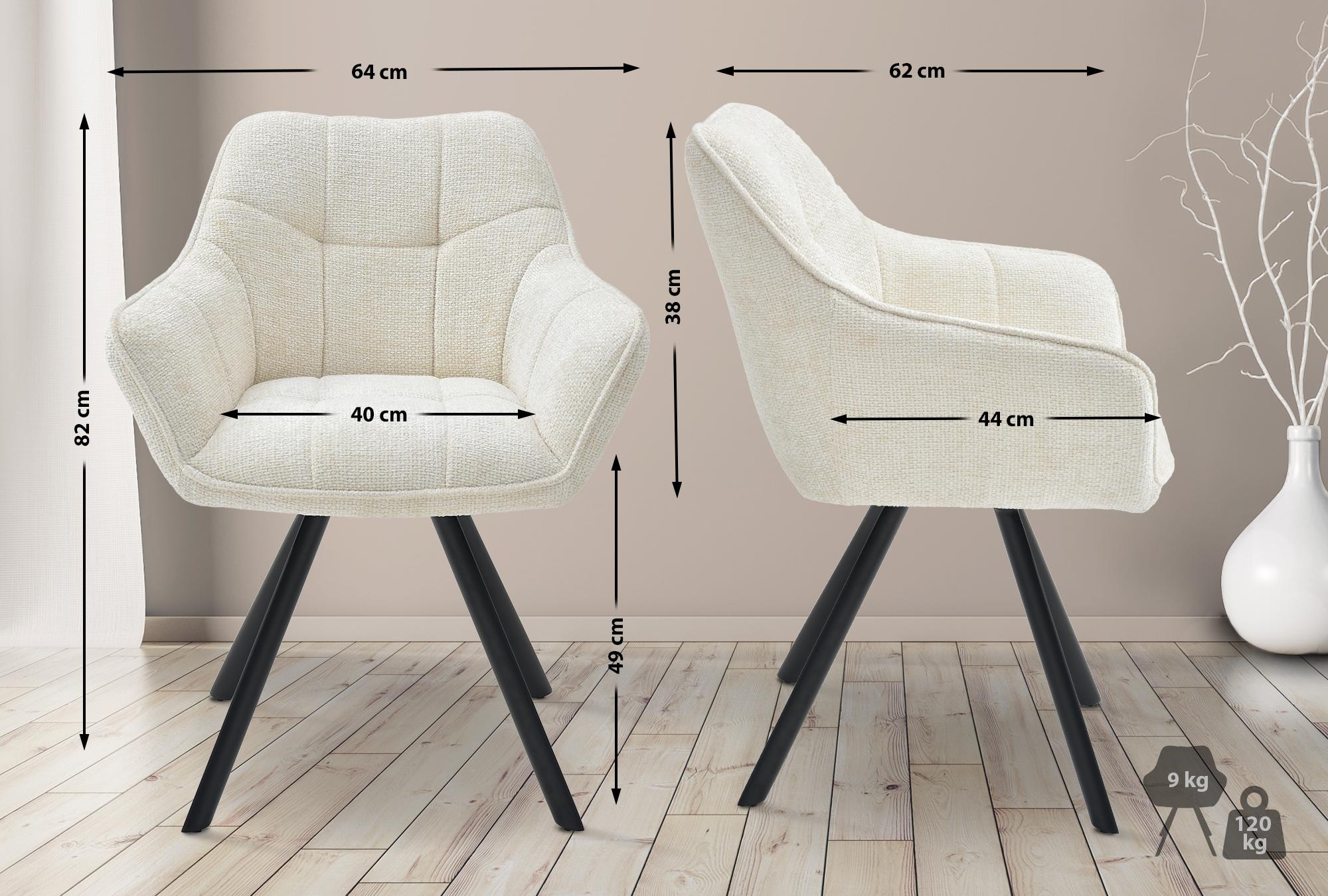 Esszimmerstuhl Scott Stoff