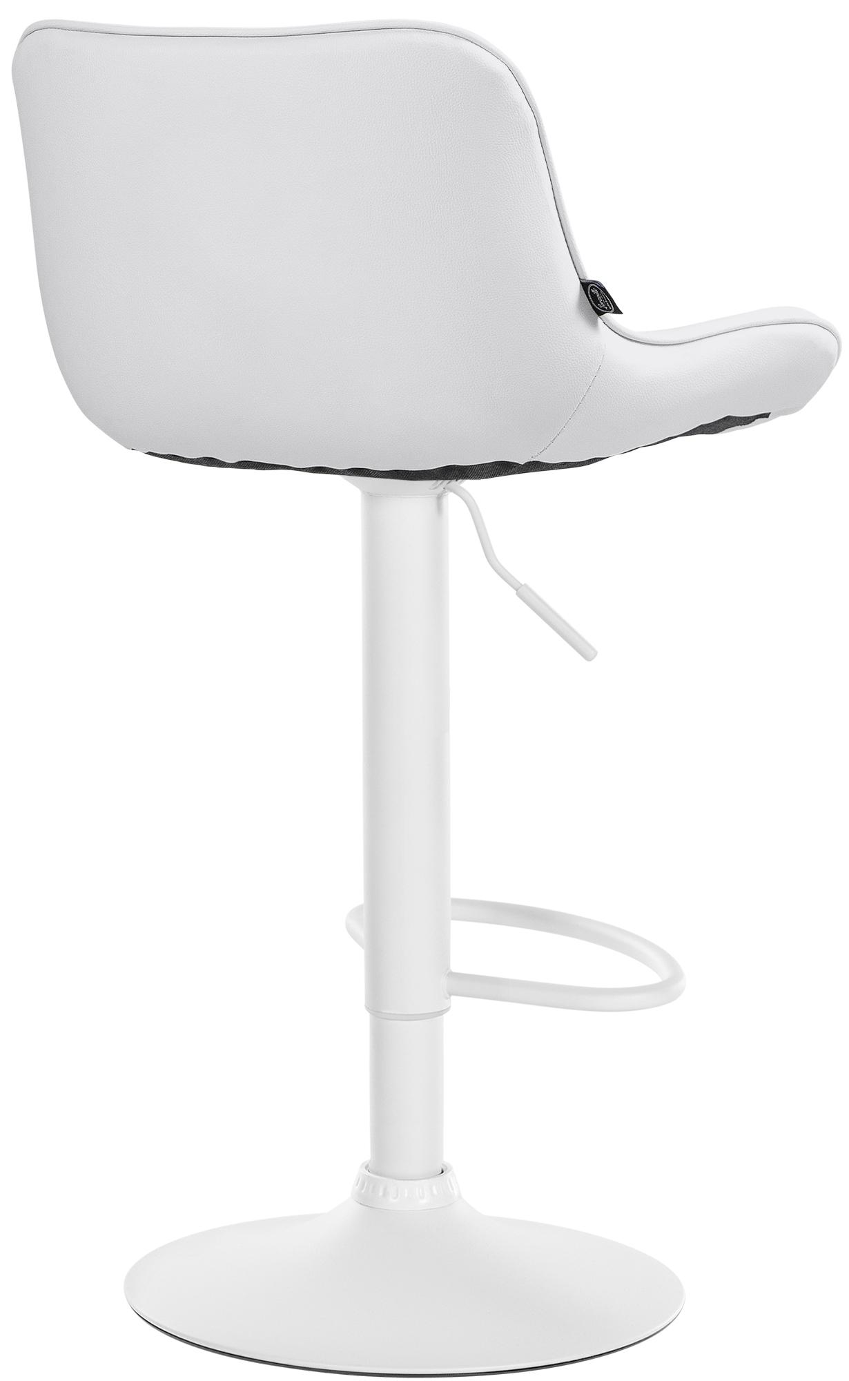 Barhocker Vonore Kunstleder weiß