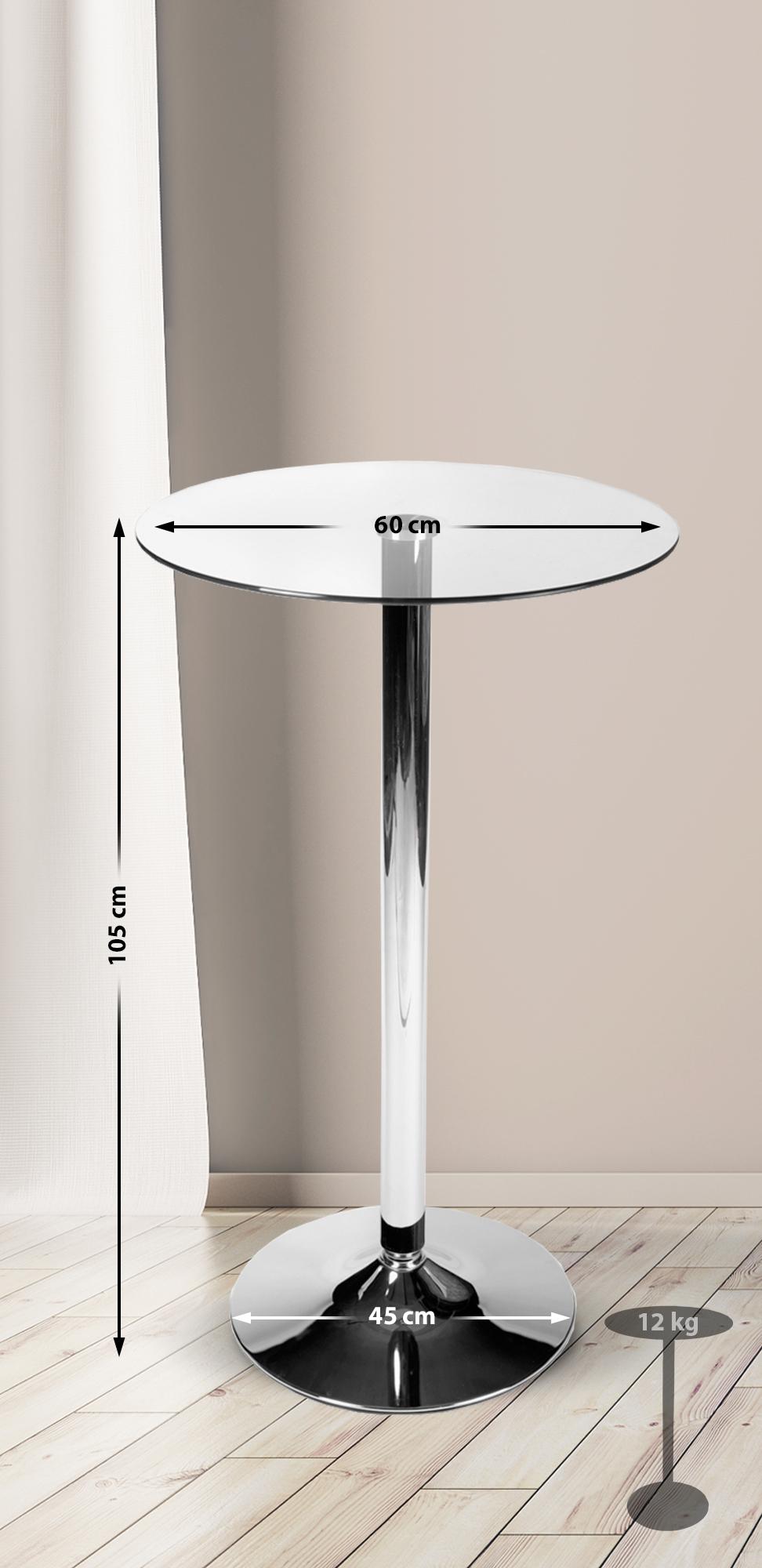 Glastisch rund 105 cm