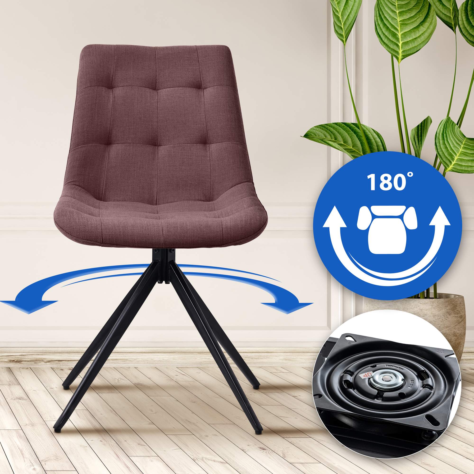 Esszimmerstuhl Merna Stoff