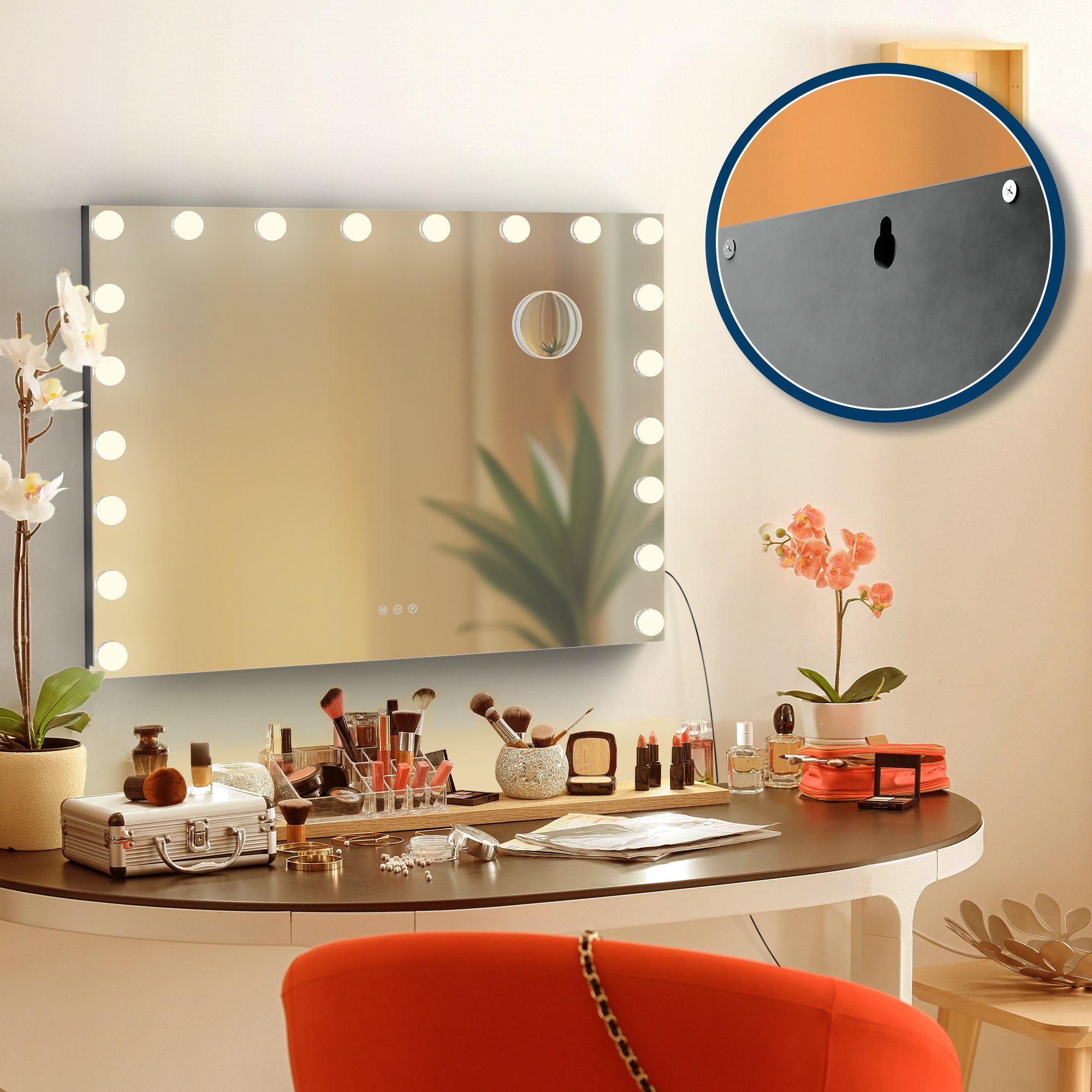 Schminkspiegel Norlina mit Bluetooth