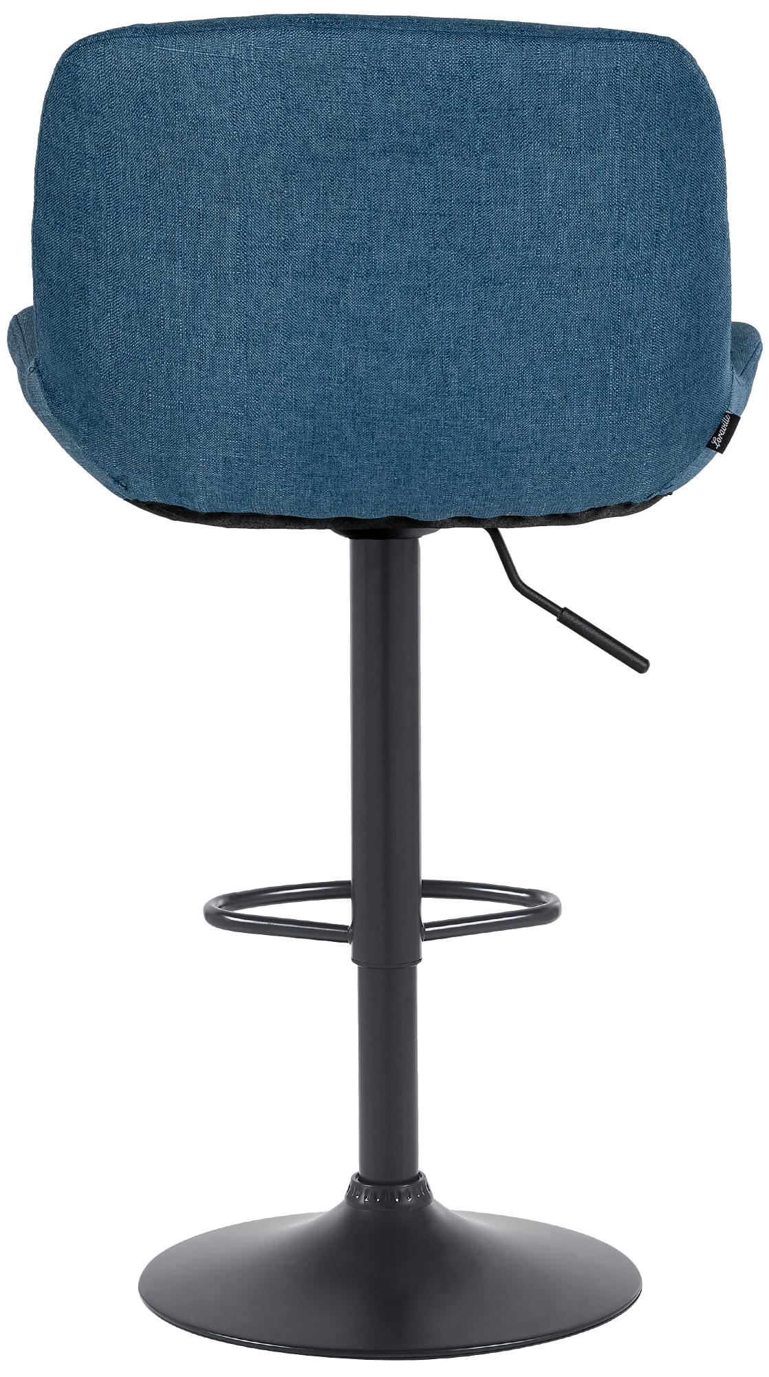 Barhocker Solon Schwarz Stoff