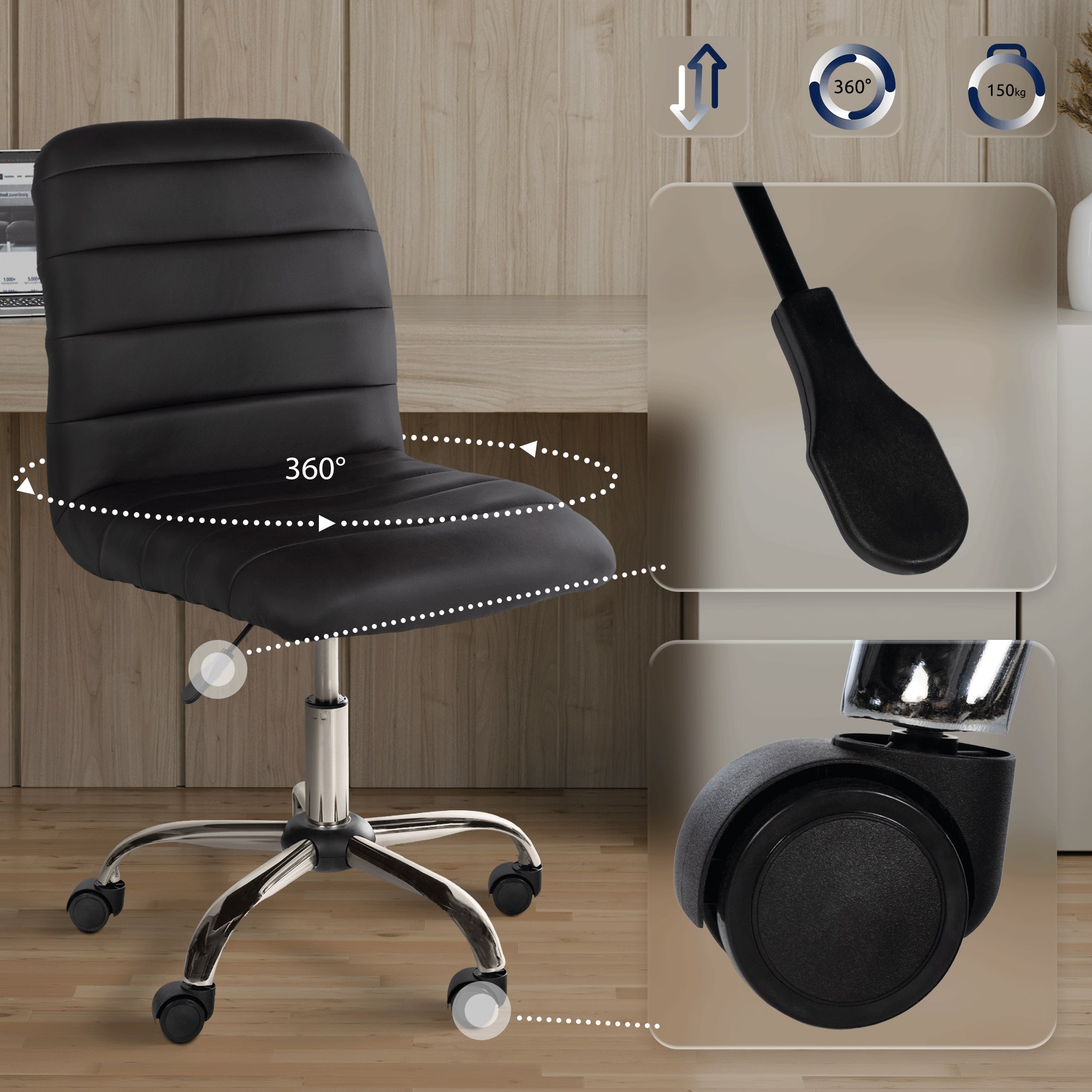 Arbeitshocker Redding Kunstleder