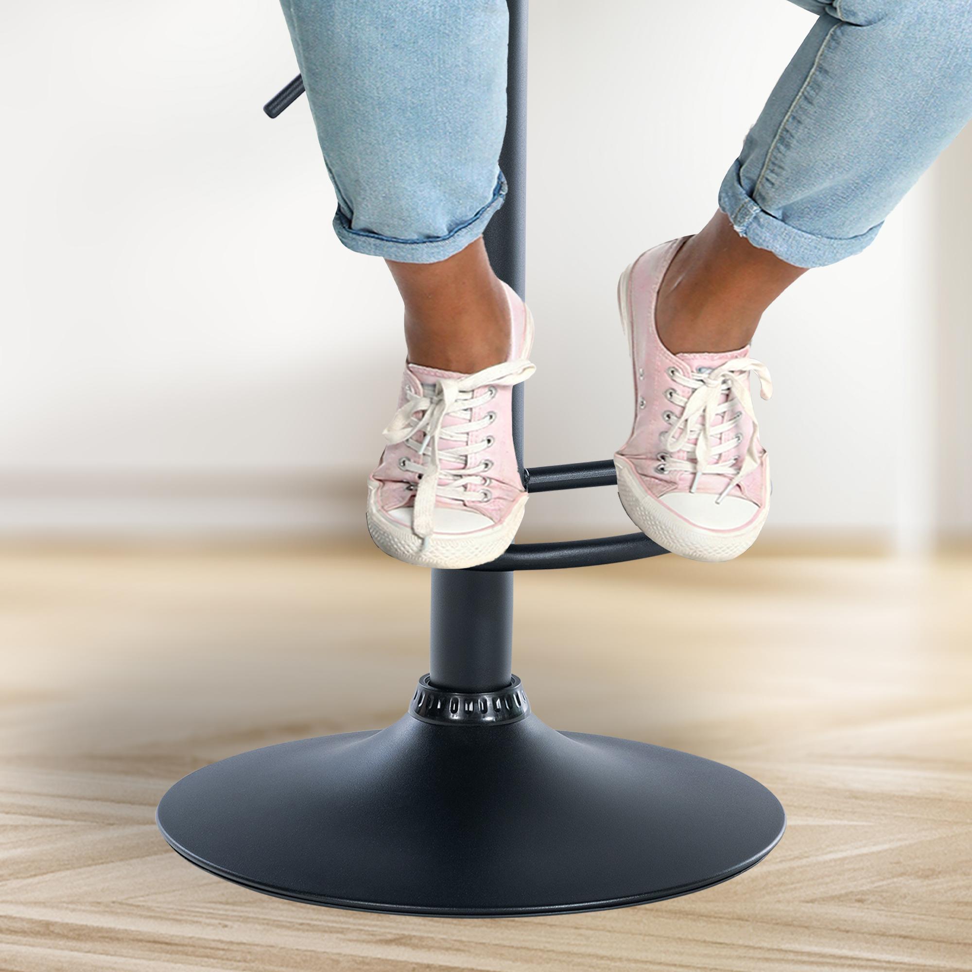 2er Set Barhocker Solon Schwarz Samt