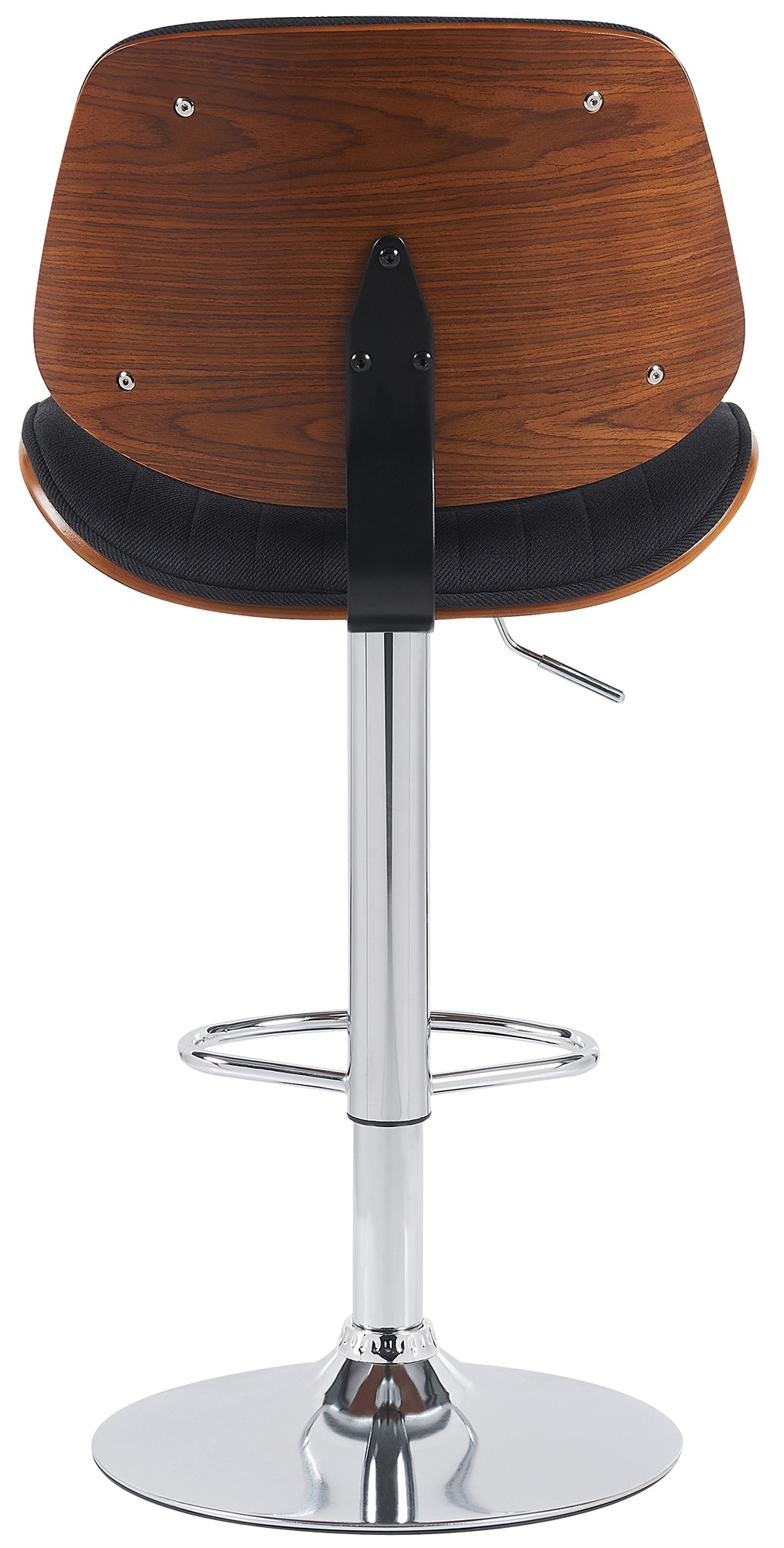 2er Set Barhocker Clawson Stoff chrom