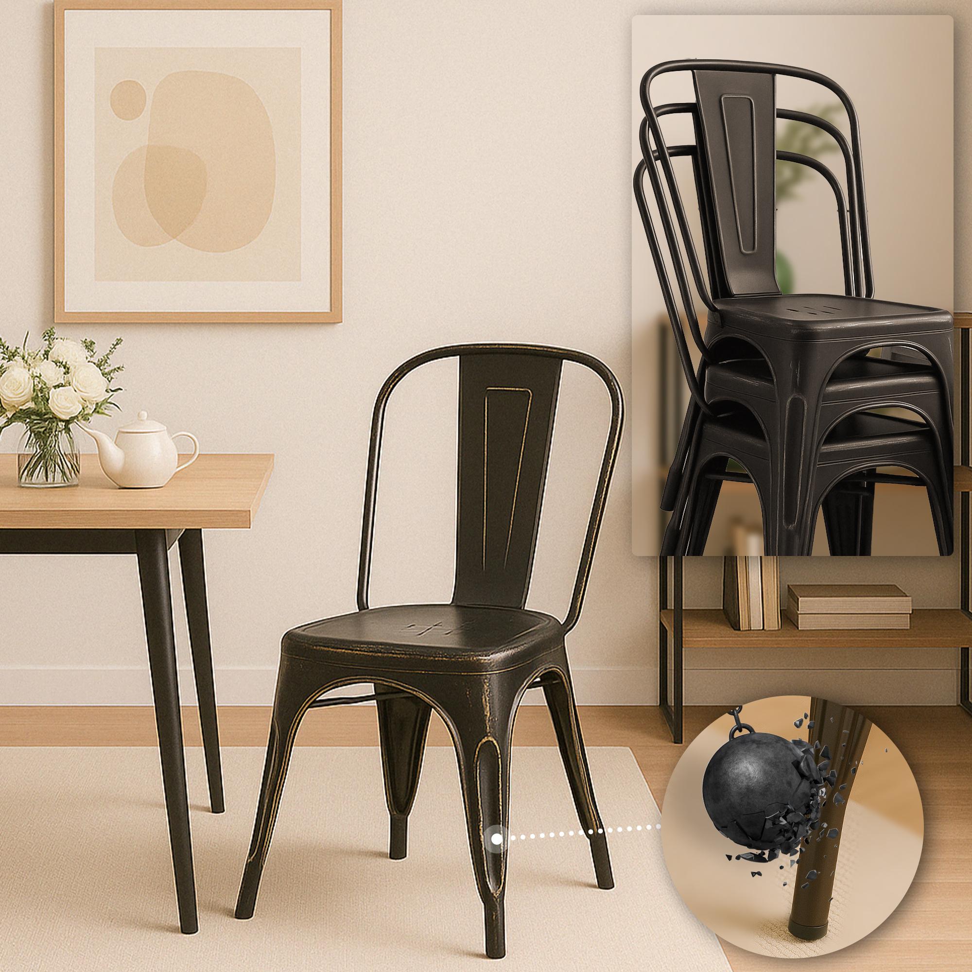 4er Set Stuhl Benedikt antik