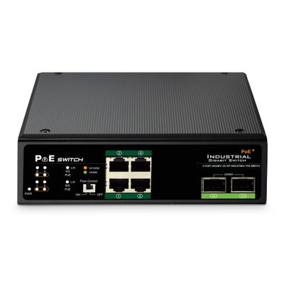 DIGITUS Switch DN-651109 - 4 Ports - 4x GE (10/100/1000) - 2x SFP