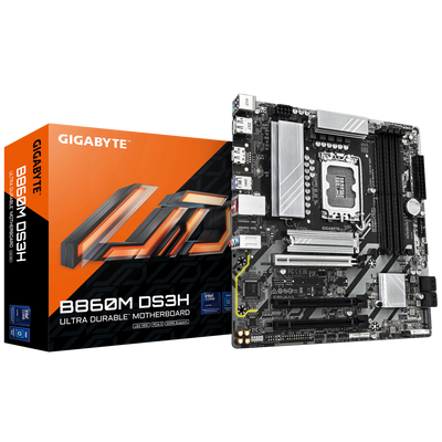 Gigabyte B860M DS3H - 2.0 - Motherboard - micro ATX - LGA1851-Sockel - B860