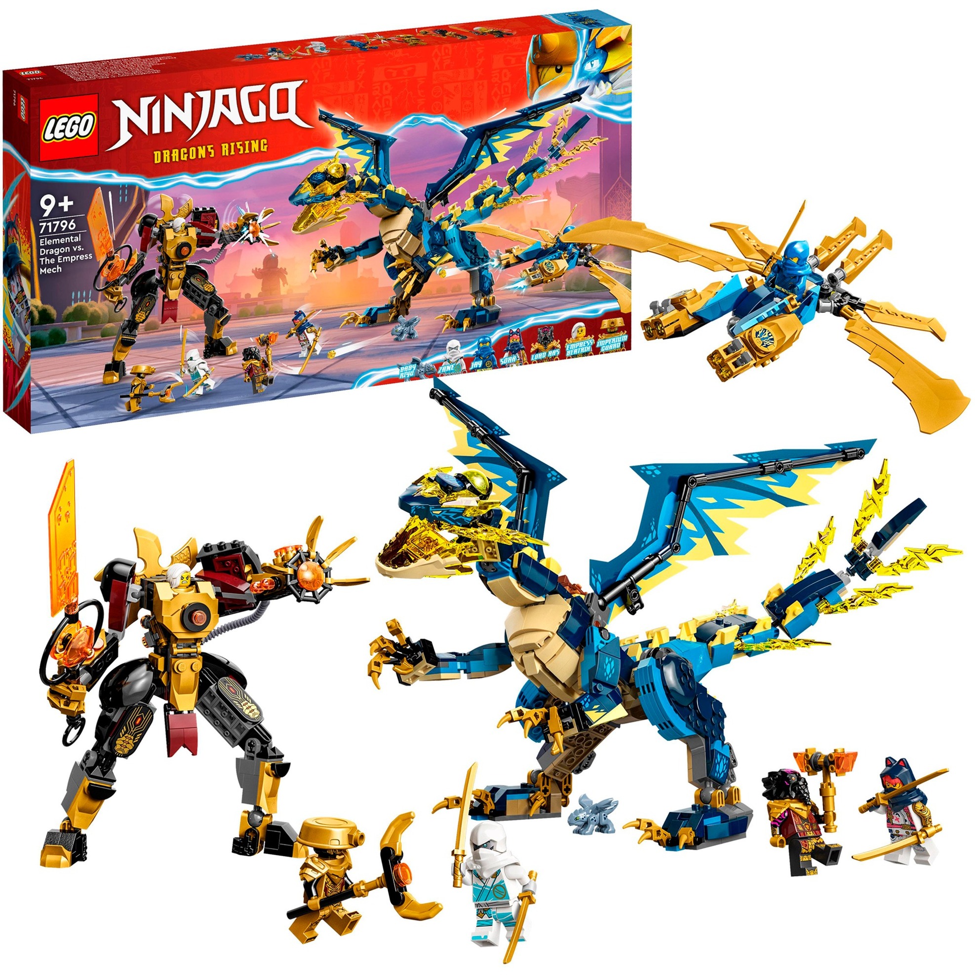 71796 Ninjago Kaiserliches Mech-Duell gegen den Elementardrachen, Konstruktionsspielzeug