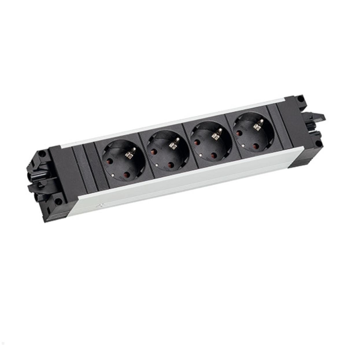 Bachmann STEP ALU 4x Steckdosenleiste CEE7/3 KS GST18i3 (906.18802)