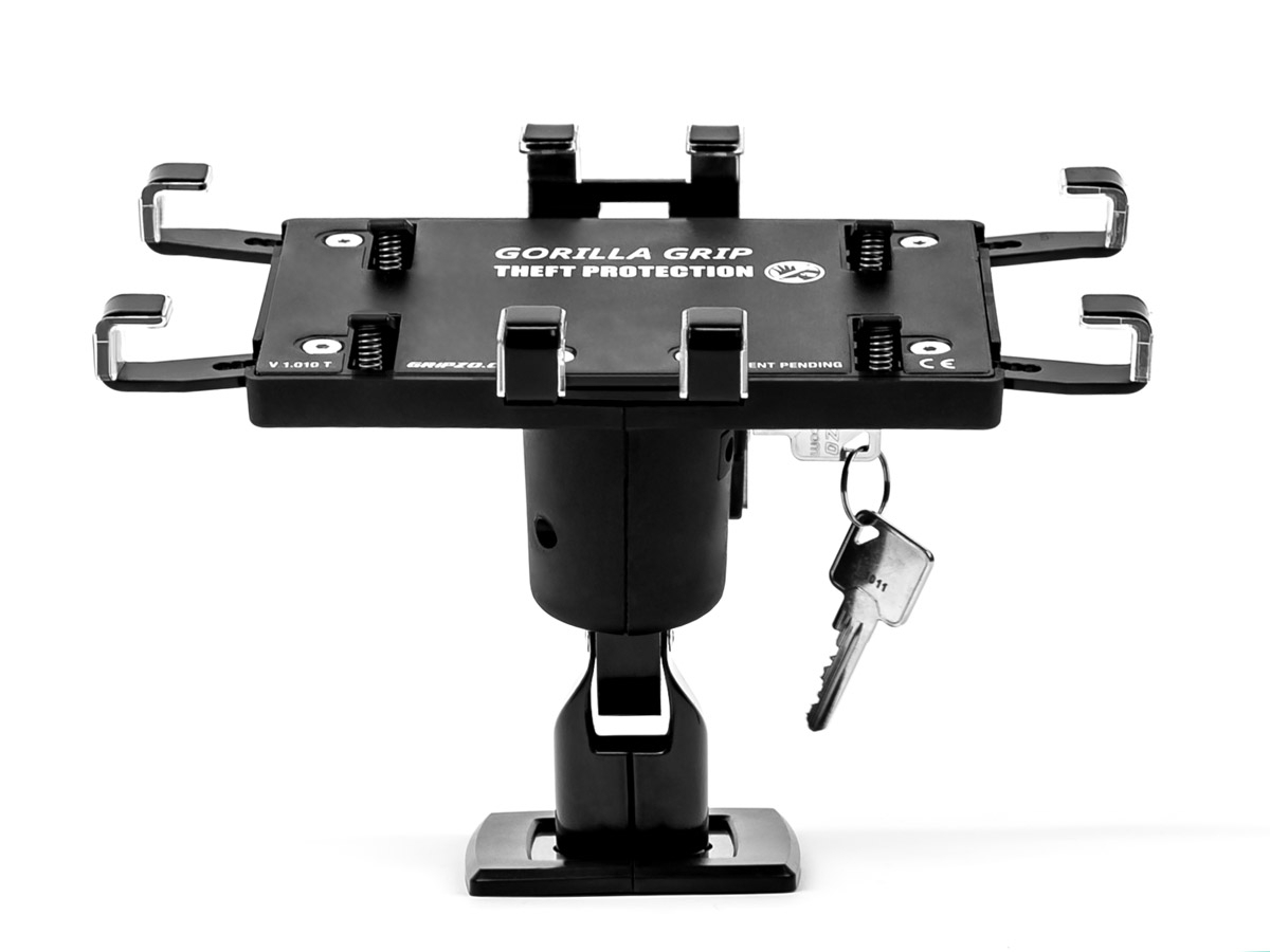 Gripzo Universal Tablet Halterung XL abschließbar 12-13 Zoll DS, schwarz