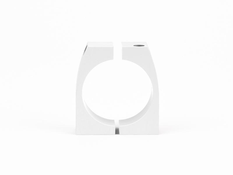 MonLines MBR55W Befestigungsring für Säulen 51-55mm weiß