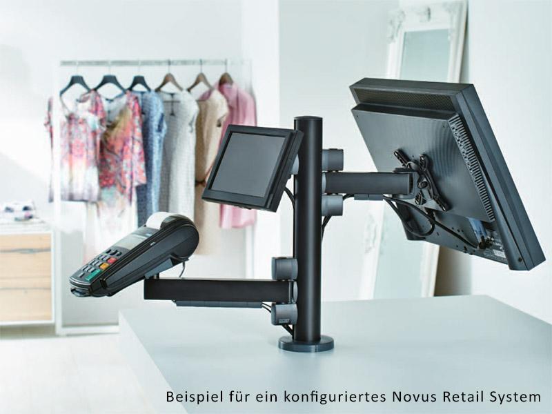Novus POS Arm M 120 Monitorhalter mit VESA 75/100 (852+2005+000), schwarz