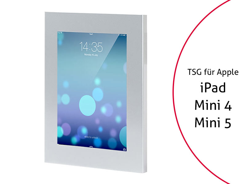 TabLines TSG026S Tablet Schutzgehäuse für Apple iPad Mini 4/5, Silber