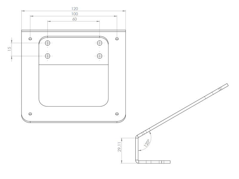 TabLines TTH001W Tablet Tischhalterung, weiß
