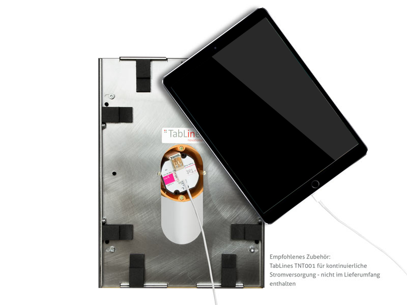 TabLines TWE086O Tablet Wandeinbau für Samsung Tab S5e, DS, Eiche