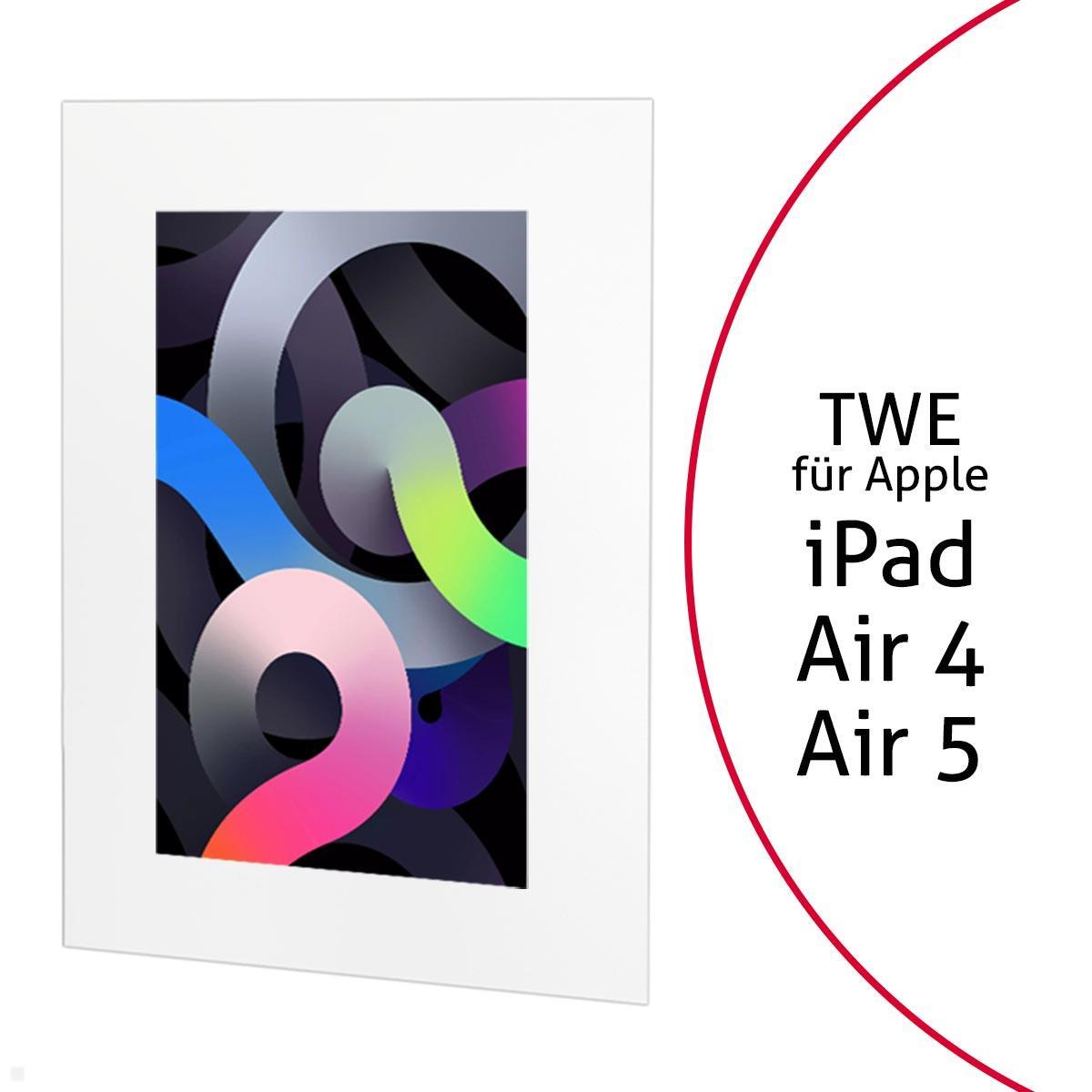 TabLines TWE091W Tablet Wandeinbau für Apple iPad Air 4 / 5, weiß