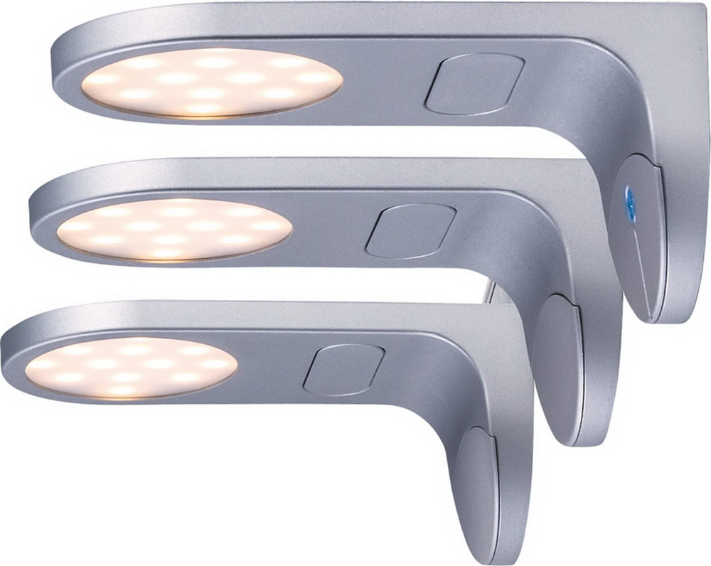 LED Aufbauleuchte Elipse, 3er Set, Touch-Funktion, ØxH 51x9cm, 290lm/4000K
