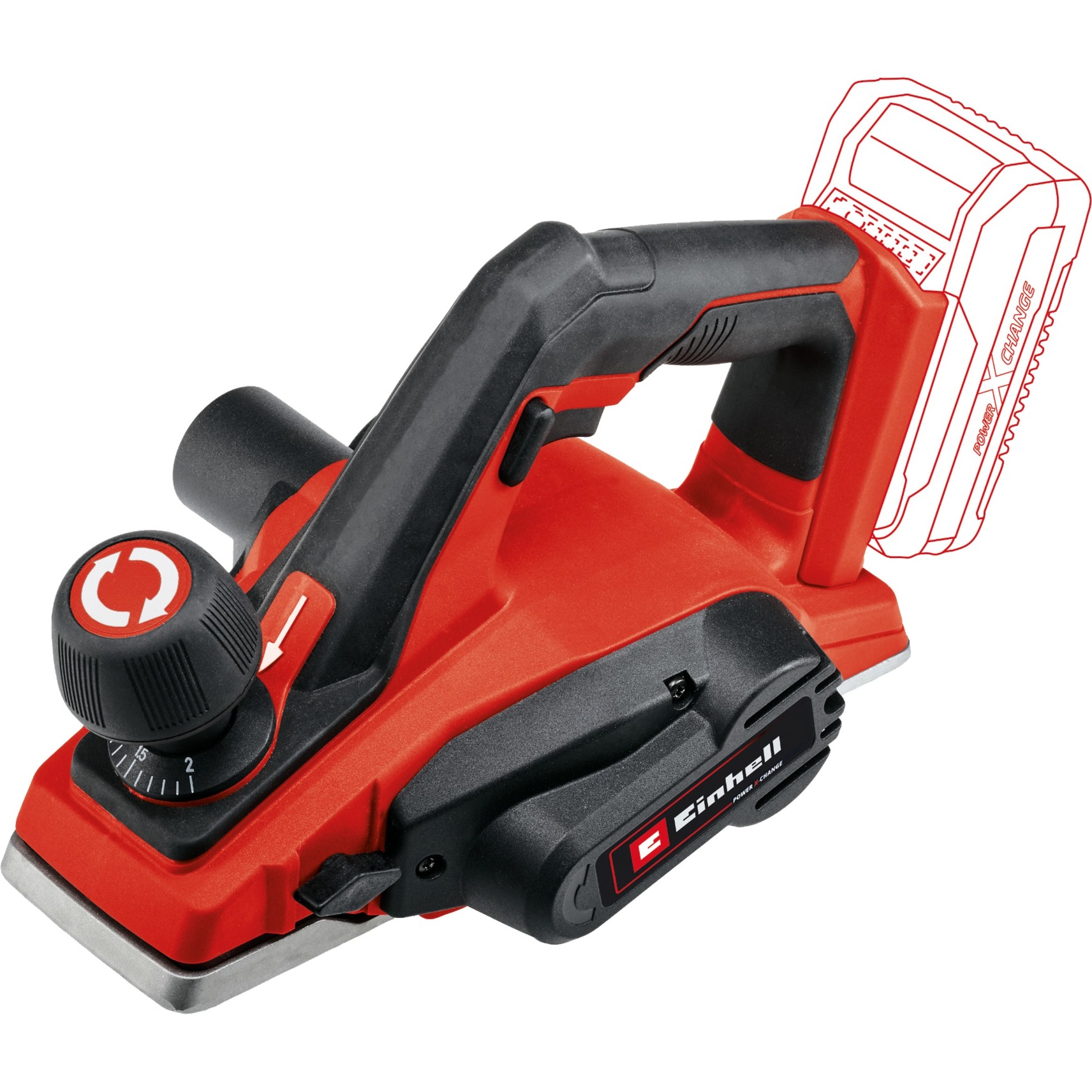 Power X-Change Akku-Hobel TE-PL 18/82 Li-Solo, 18Volt, Elektrohobel