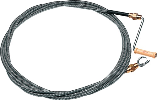 Rohrreinigungswelle L.5m Wellen-D.12mm Krallen-D.40mm doppellag.m.Messingkuppl.