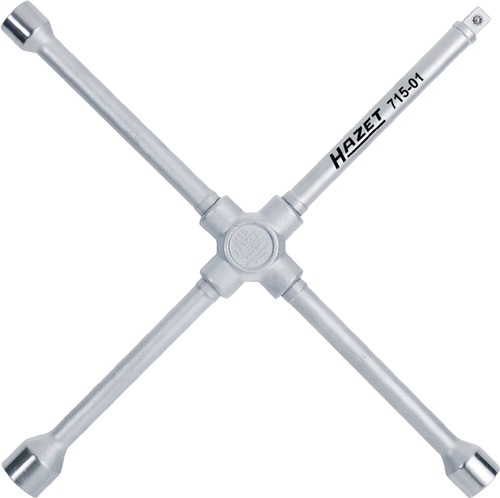 Kreuzschlüssel 715-01 17x19x22x12,5(1/2Zoll 4-kant) L420 mmxB420mm HAZET