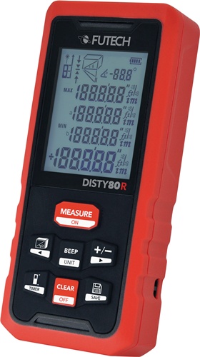 Laserentfernungsmesser DISTY 80 RED 0,05 b.80m ± 2mm IP 54