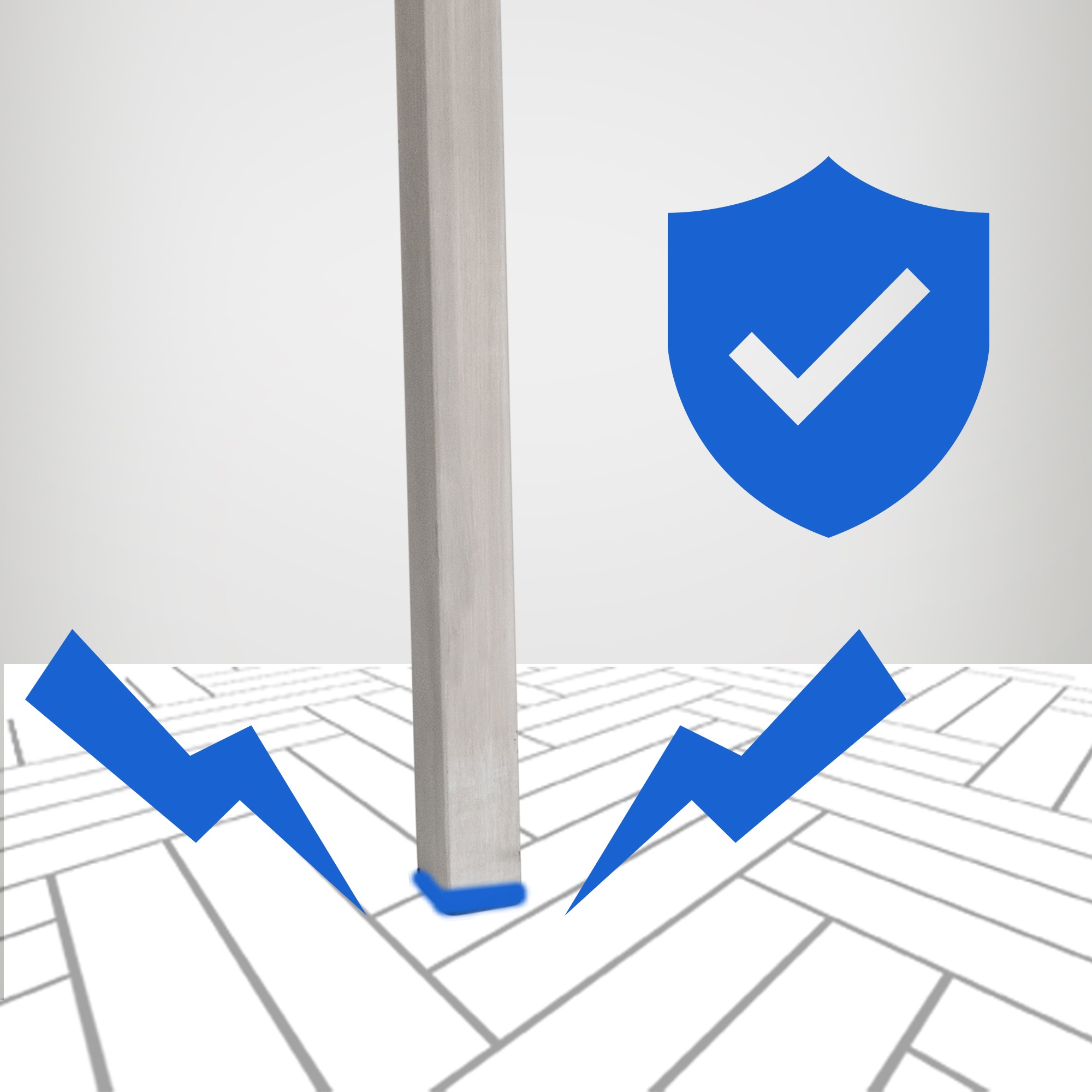 Barhocker Damaso E Filz mit 4-Fuß Gestell