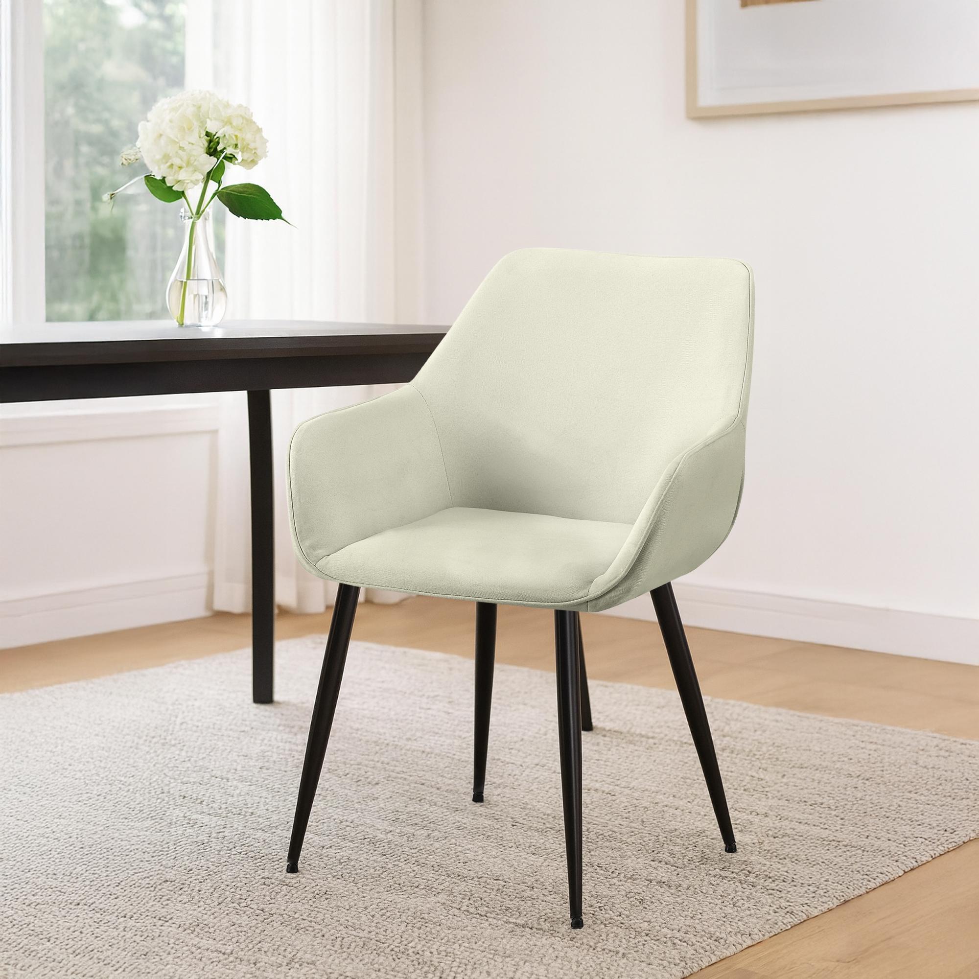 2er Set Esszimmerstuhl Vessa Stoff
