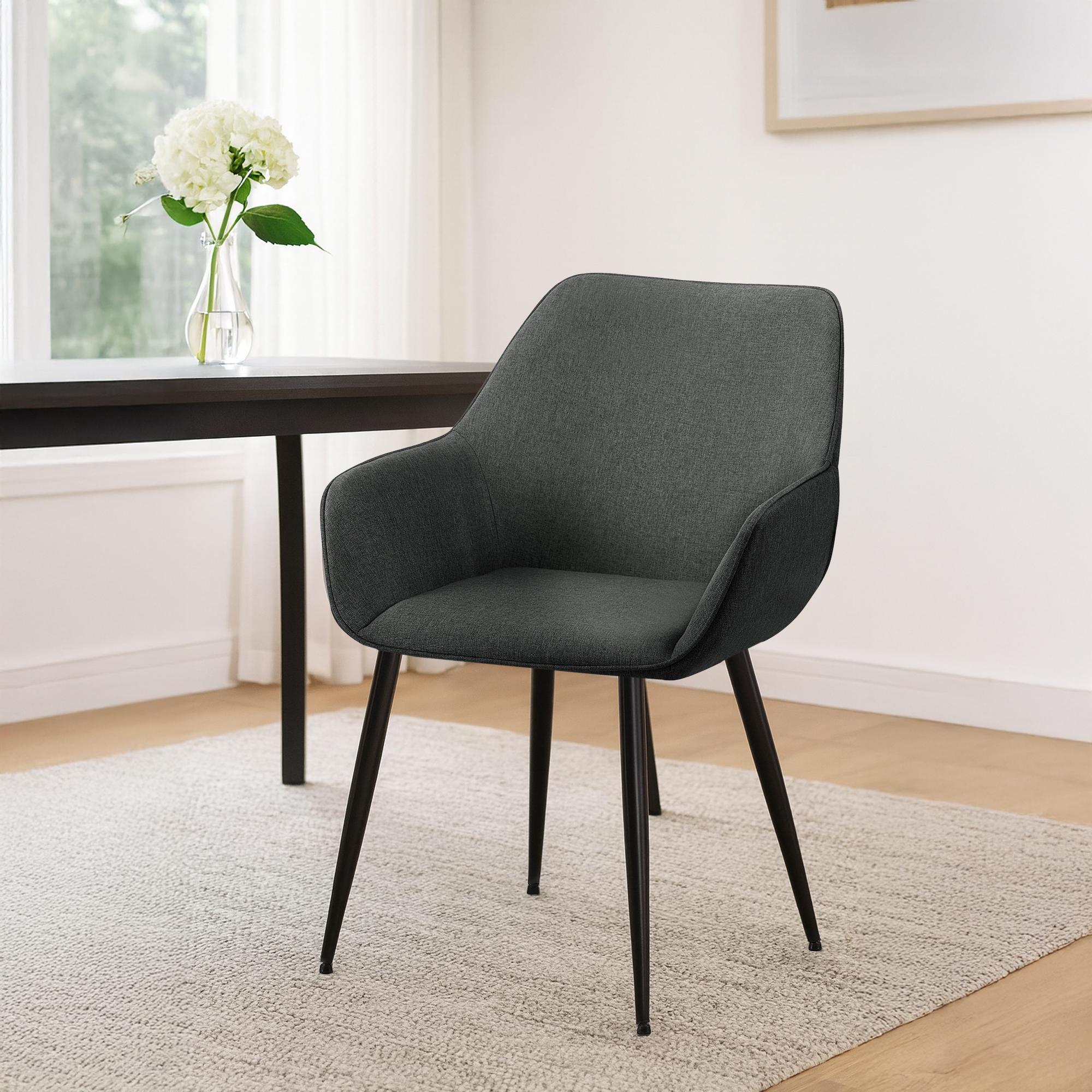 2er Set Esszimmerstuhl Vessa Stoff