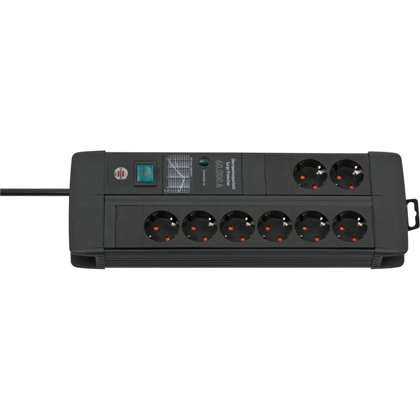 Premium-Line Steckdosenleiste 8-fach Duo