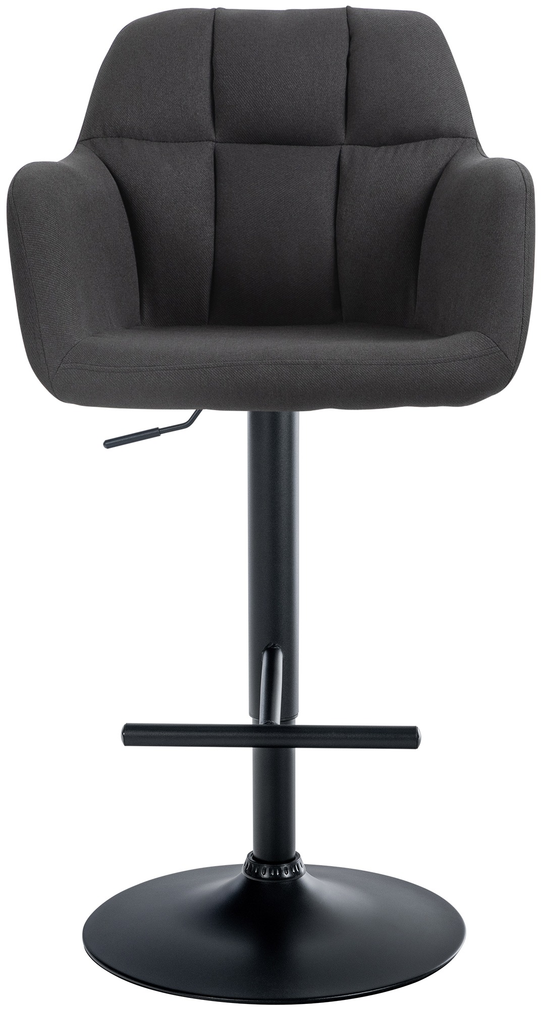 Barhocker Natoma Stoff schwarz