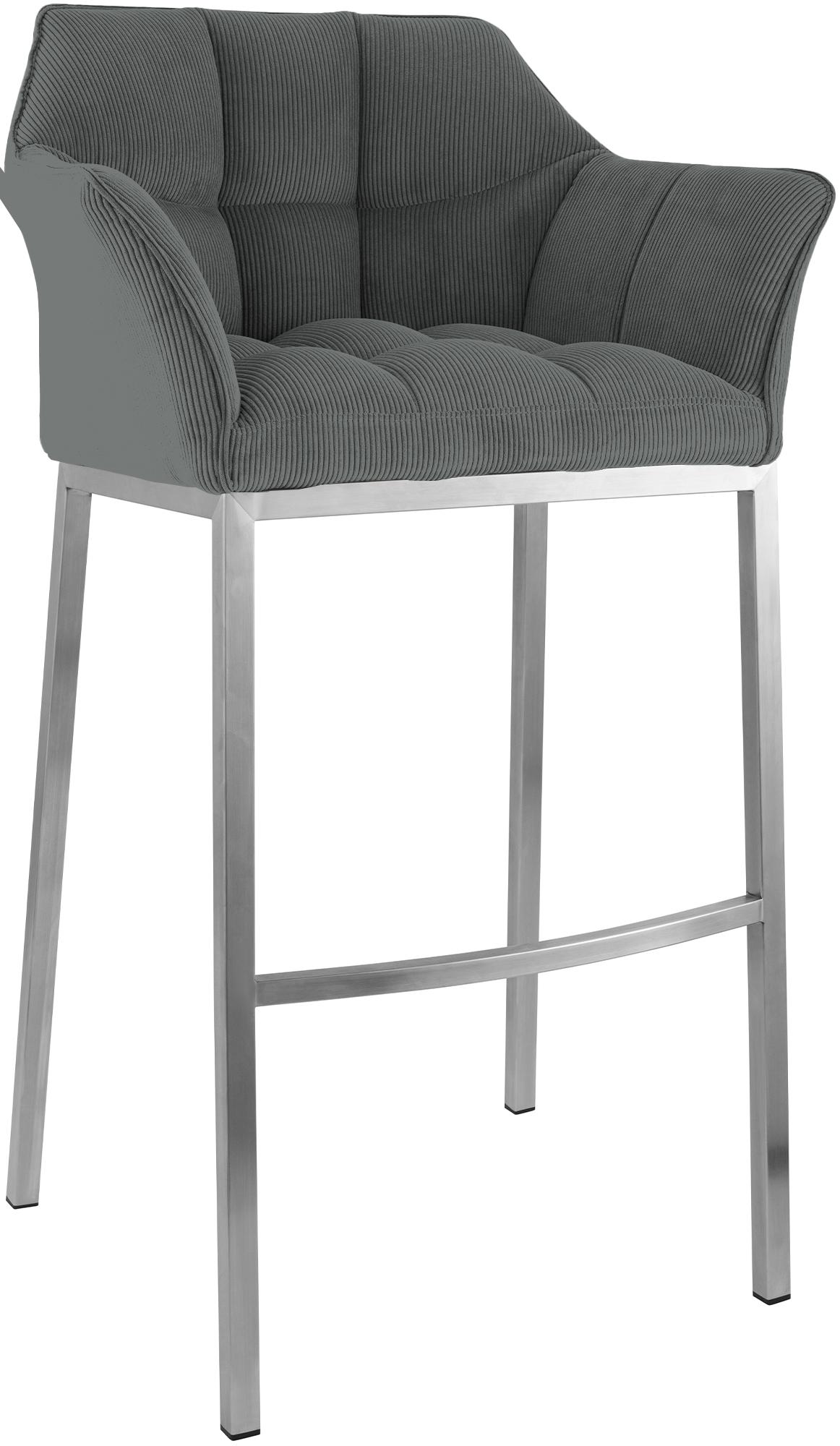 Barhocker Damaso E Cord mit 4-Fuß Gestell