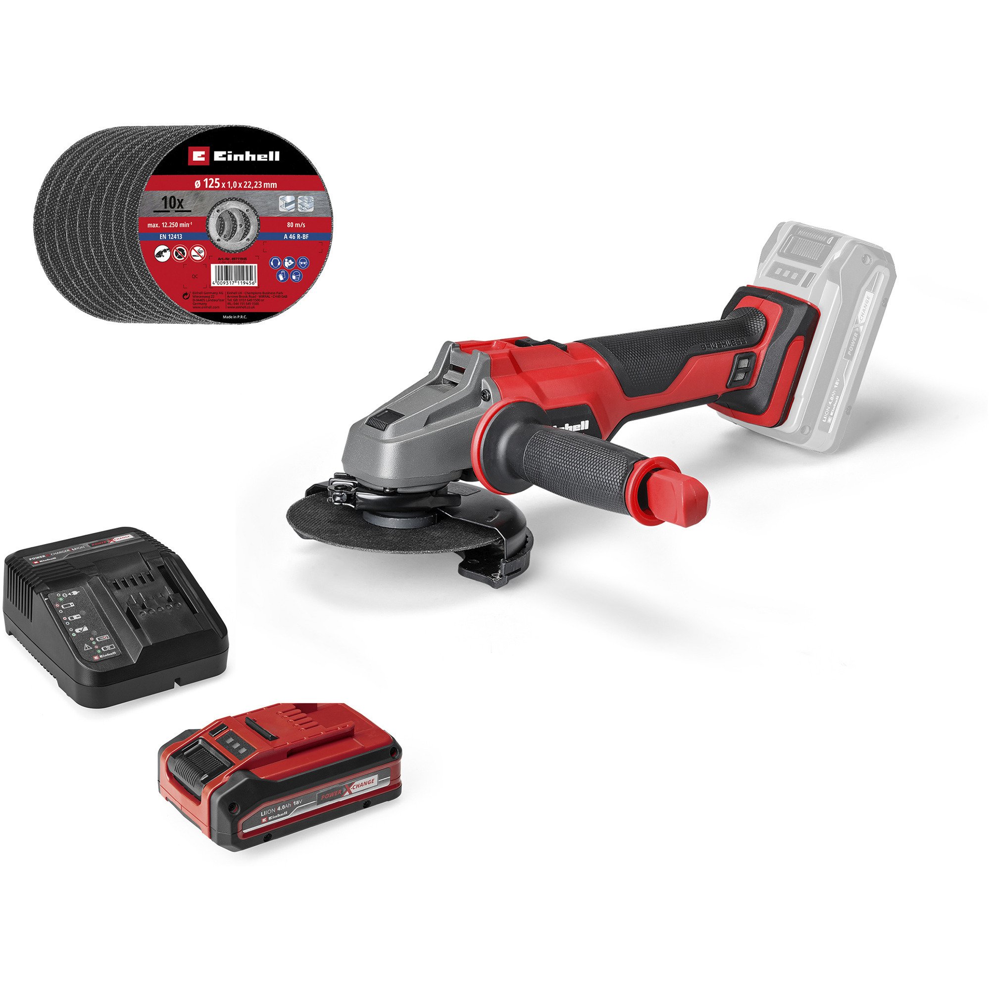 Professional Akku-Winkelschleifer AXXIO 18/125, 18Volt