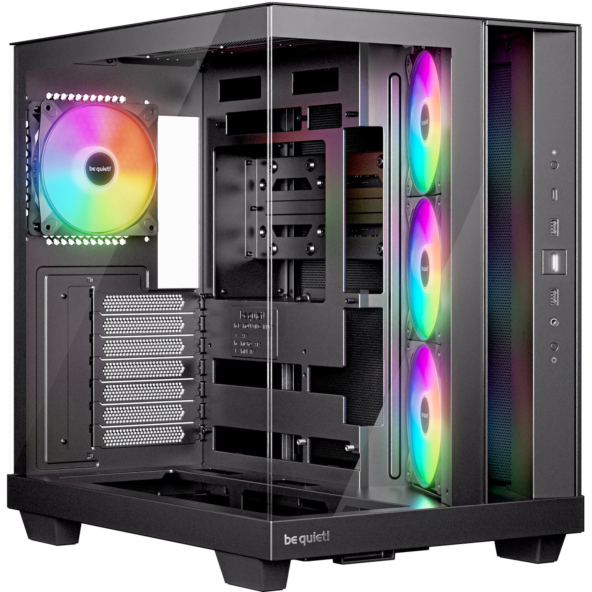 Light Base 500 LX Black, Tower-Gehäuse