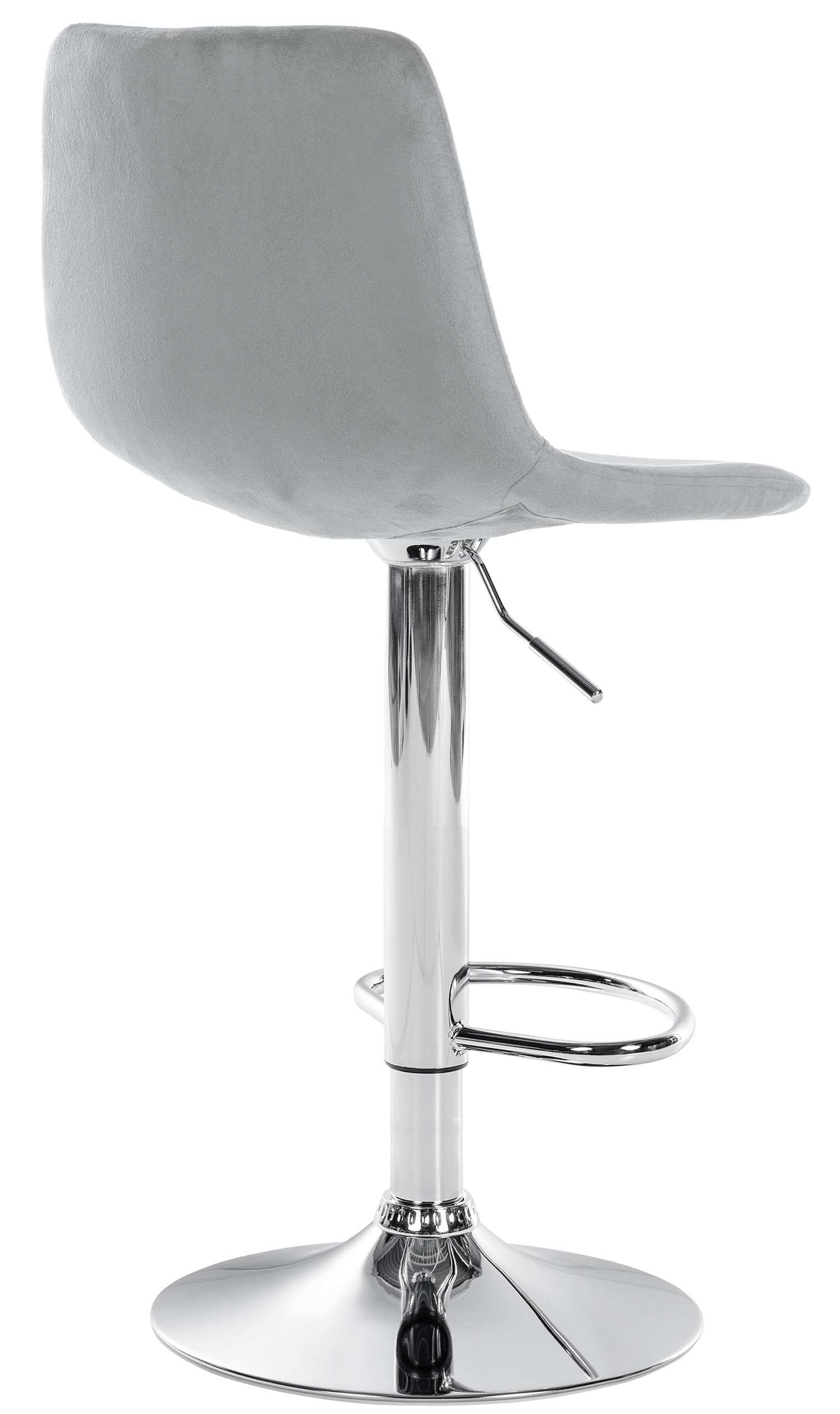 2er Set Barhocker Divo Samt Chrom