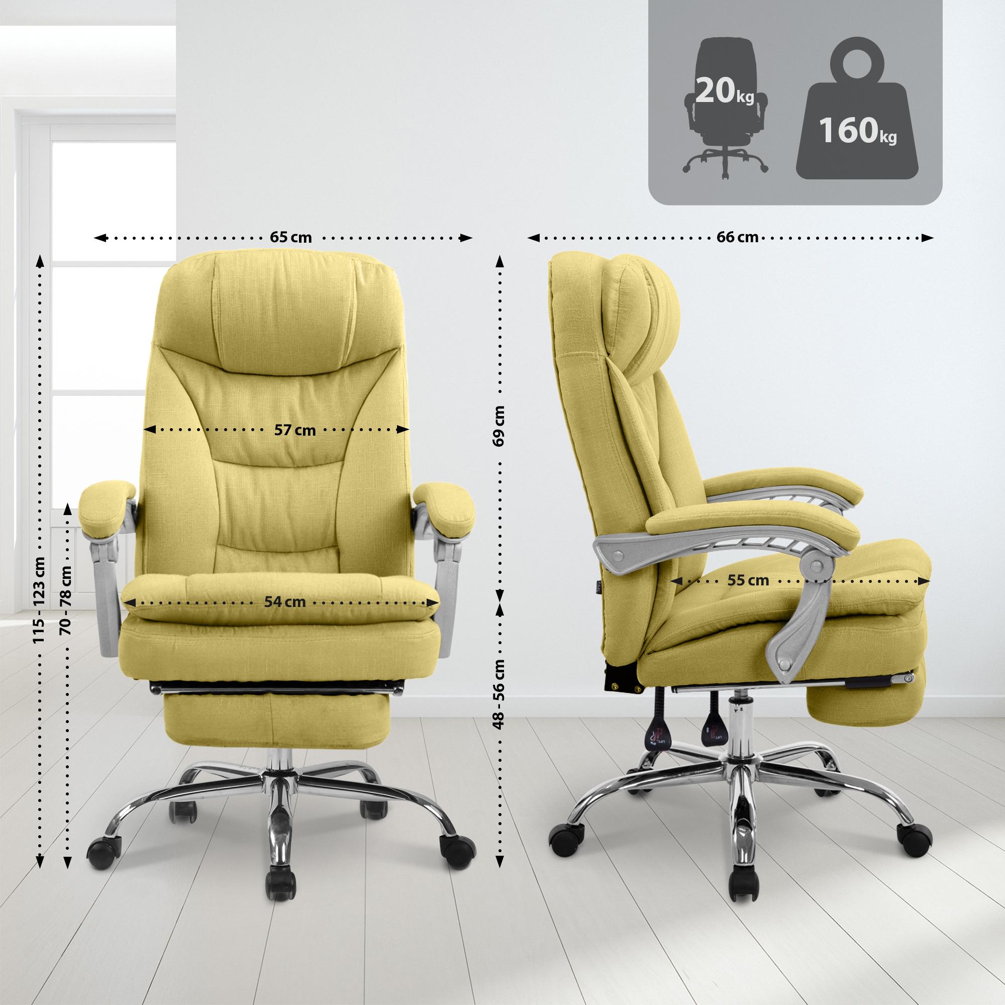 XL Bürostuhl Troy Stoff