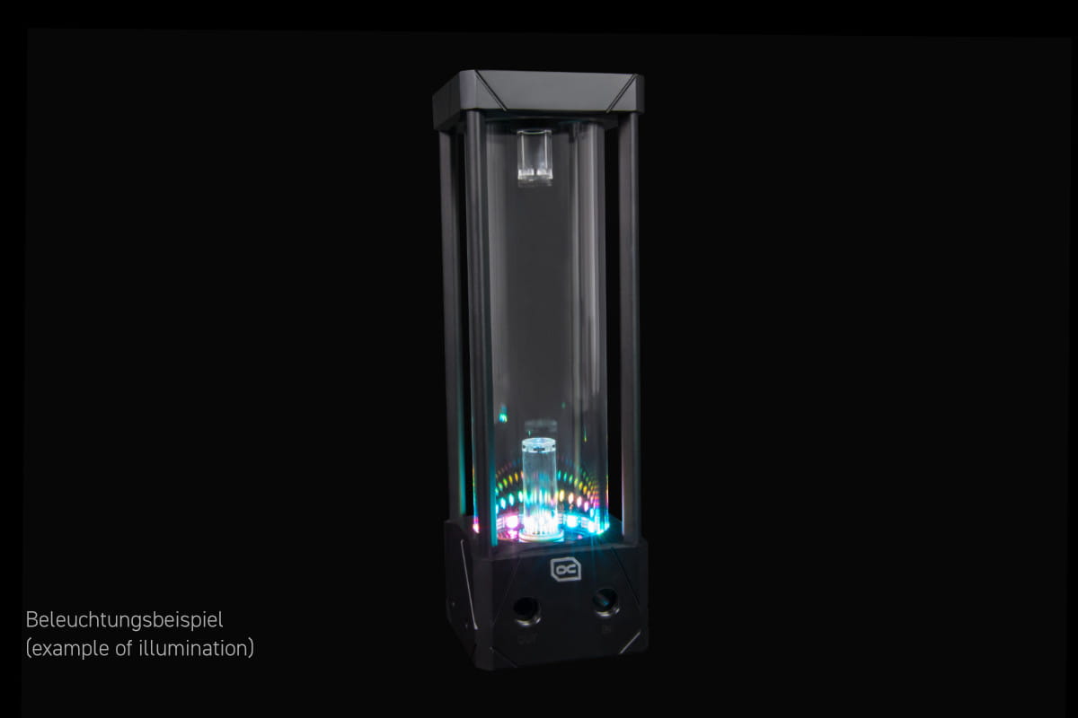 Eisbecher Aurora D5 Acetal/Glas - 250mm inkl. Alphacool VPP Apex