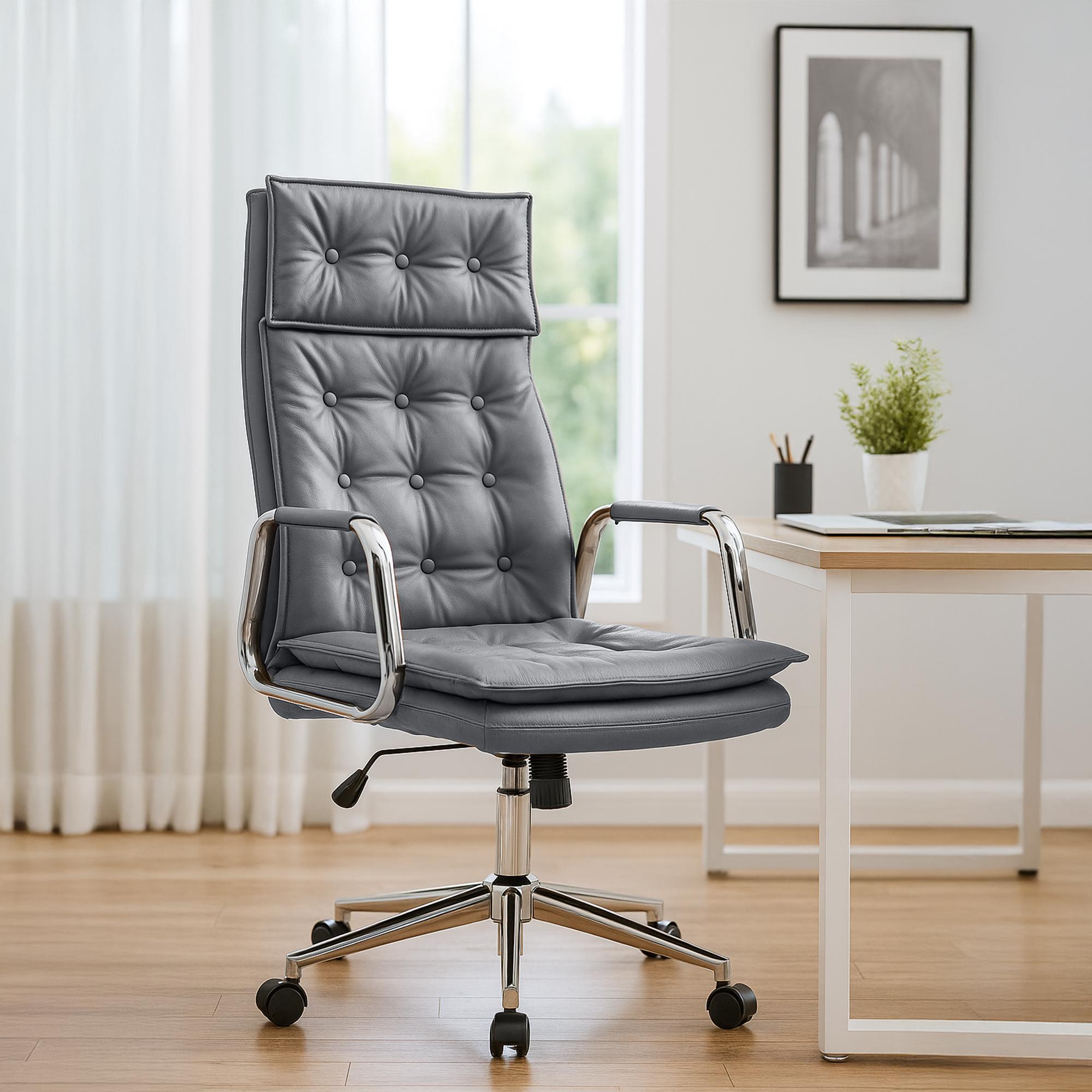 Bürostuhl Sotira Echtleder