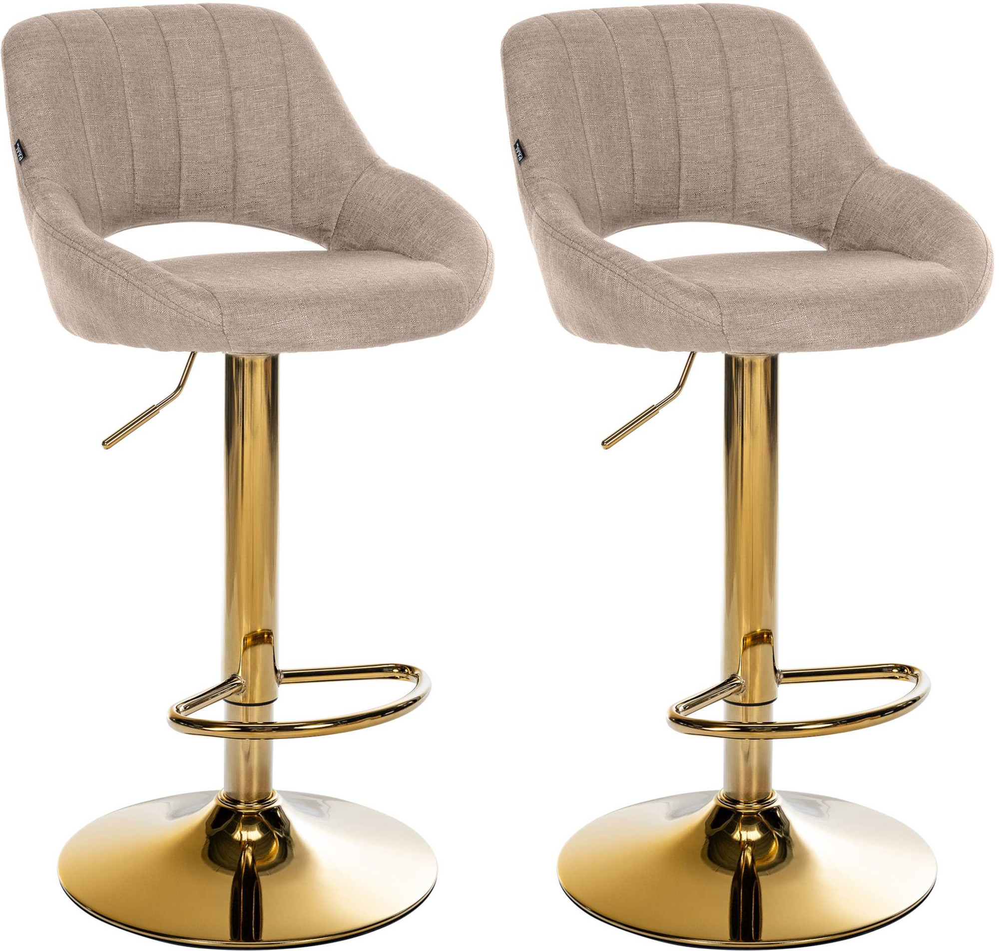 2er Set Barhocker Milet Stoff G