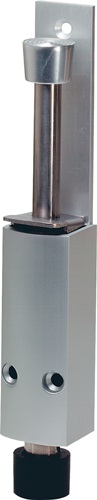 Türfeststeller 1222.71 Alu.reinweiß (RAL 9010) Hubh.60mm Türmontage KWS