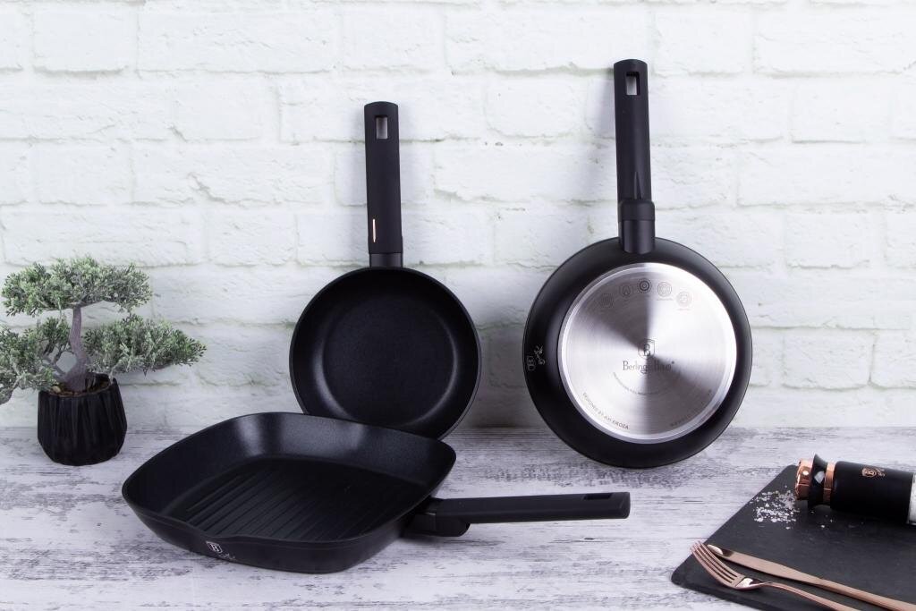 Berlinger Haus BH/7096 Monaco Collection Bratpfannen Set 3 tlg. in schwarz