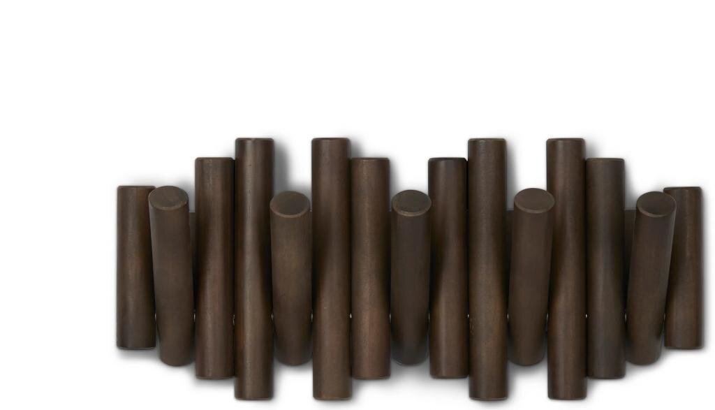 Umbra Picket mit 5 Garderobenhaken 1011471-746 walnussfarben Garderobenleiste